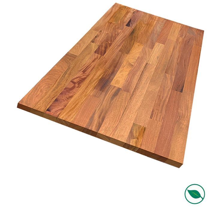 Encimera de caoba maciza, aceitada, con uniones machihembradas, laminada, 2000 x 650 x 26 mm - FSC 100% FORESTEA Dimensiones: 2000 mm x 650 mm x 26
