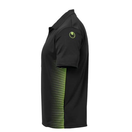 Polo Score Noir/Vert Fluor Uhlsport