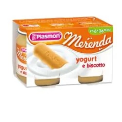 PLASMON Plasmon Snack yoghurt en koekje 2 x 120 g met melkzuurfermenten