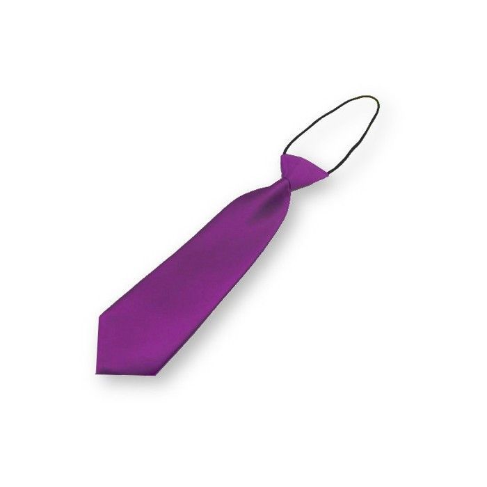 Corbata morada para niños