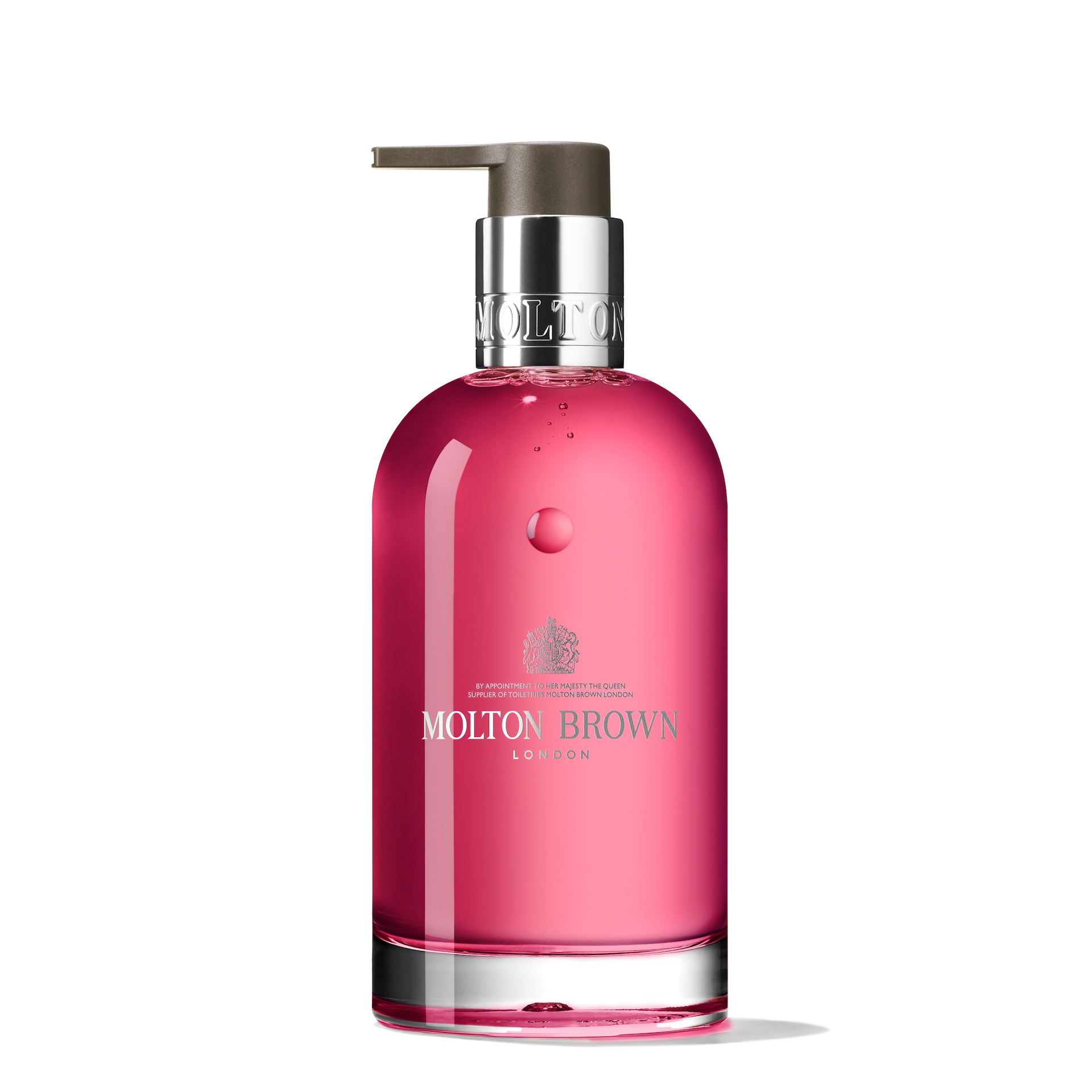 Sapun lichid pentru mâini Fiery Pink Pepper, sticlă de sticlă, 200 ml - Molton Brown