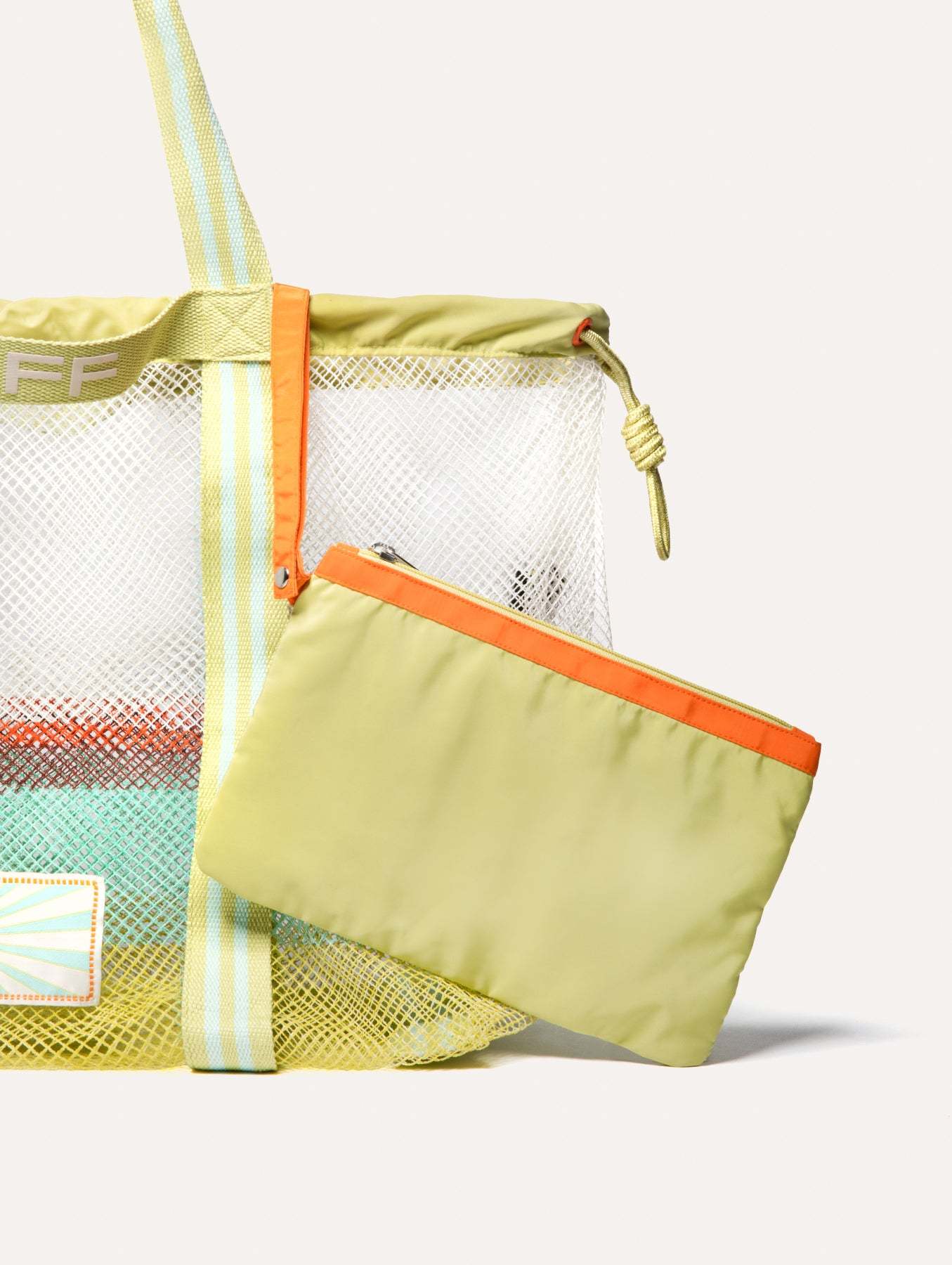 BOLSO PLAYA NET VERDE