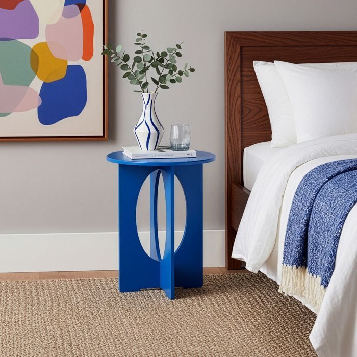 Tavolino Podeldsvin 49 x 40 cm blu royal