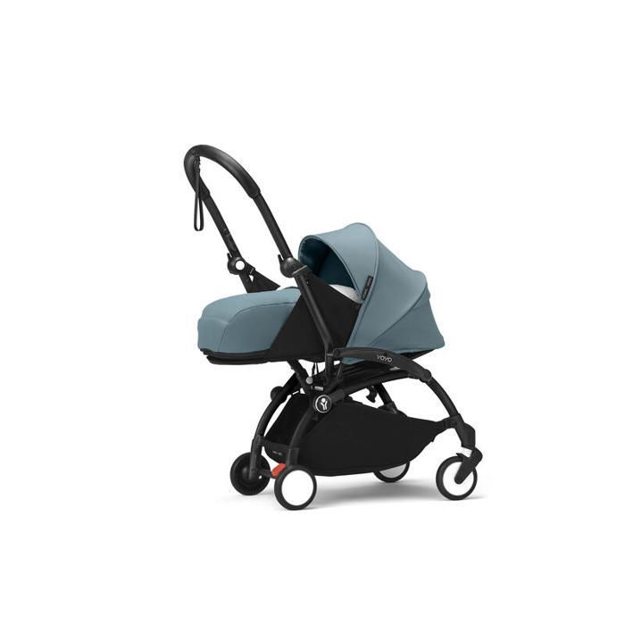 STOKKE - Poussette Yoyo 3 Pack 0 Et 6 Aqua Cadre Noir Stokke