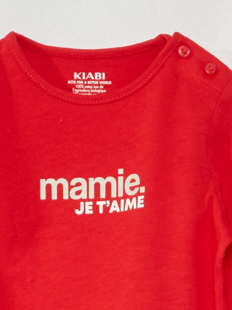 T-shirt met lange mouwen - ROOD