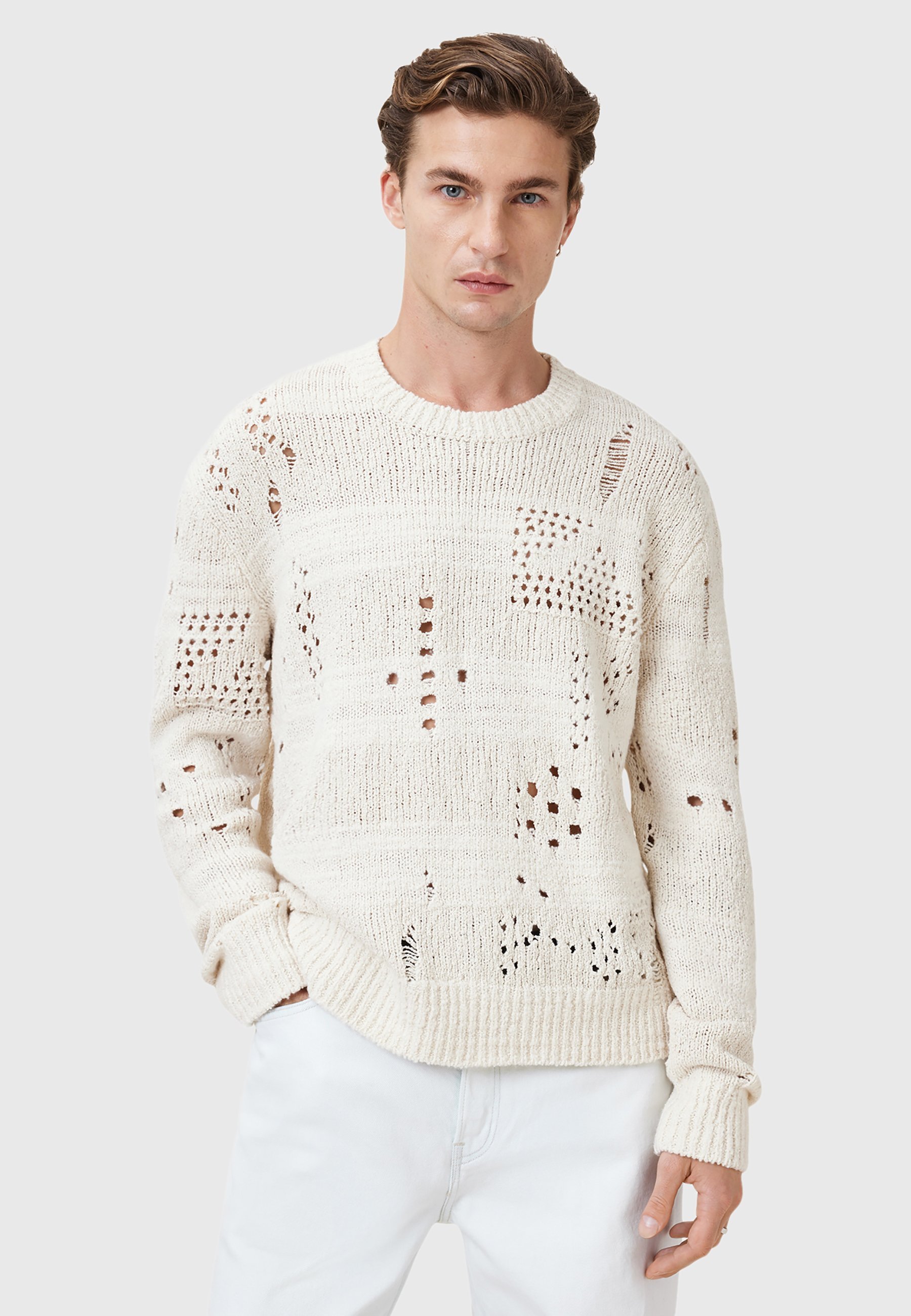 AllSaints HARVEY CREW - Gilet - ecru