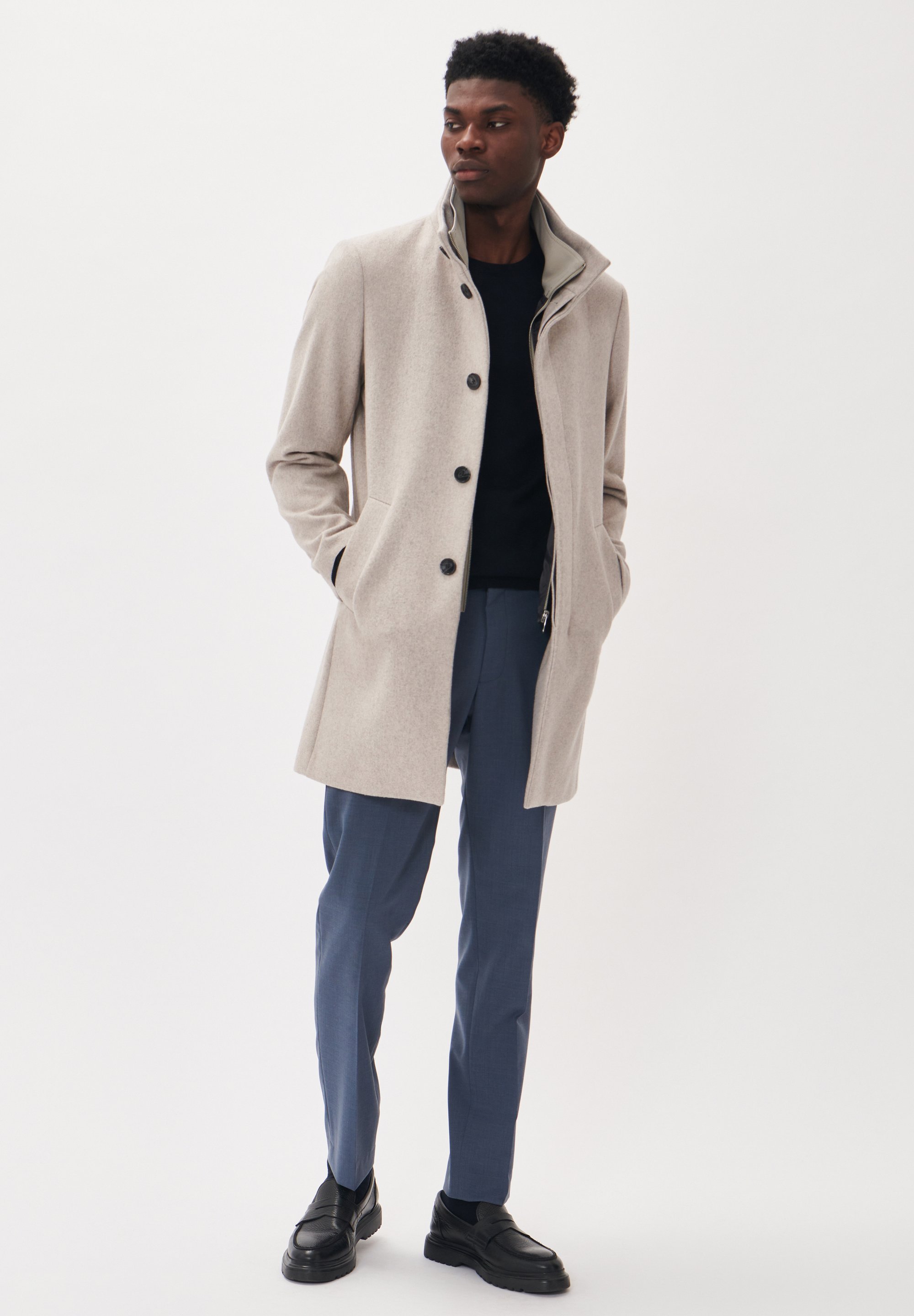 Matinique HARVEY - Cappotto corto - color tortora