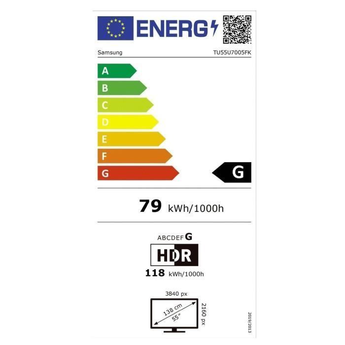 Samsung 55U7005F - Televisor LED de 55