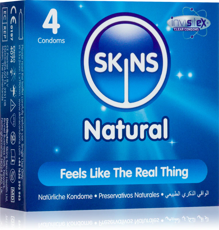 Preservativos naturais para dispositivos médicos Skins