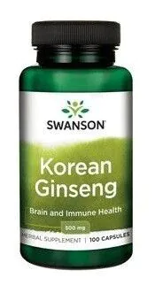 Swanson Korean Ginseng Preparat z żeń-szeniem Kapsułki