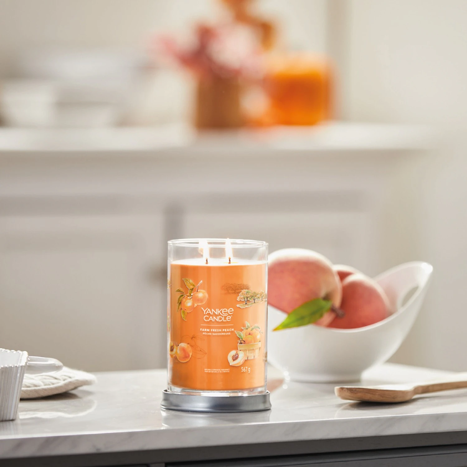 YANKEE CANDLE Grand Gobelet Pêche Savoureuse