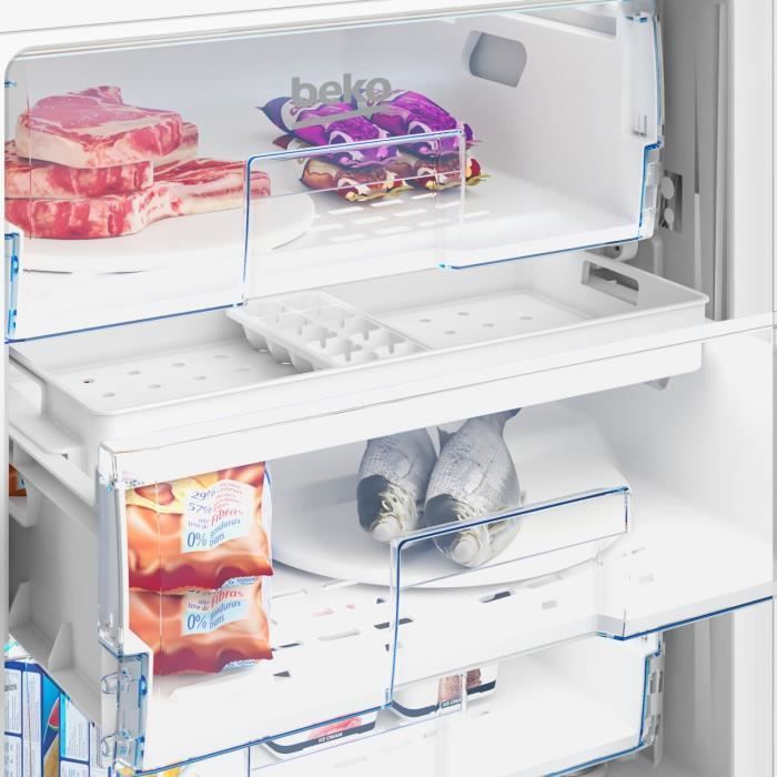 Congélateur armoire - BEKO - BU1204N - Intégrable - 3 tiroirs - 4,9 kg/24h - Classe E - 82x59,5x54x5 - Porte réversible panthographe