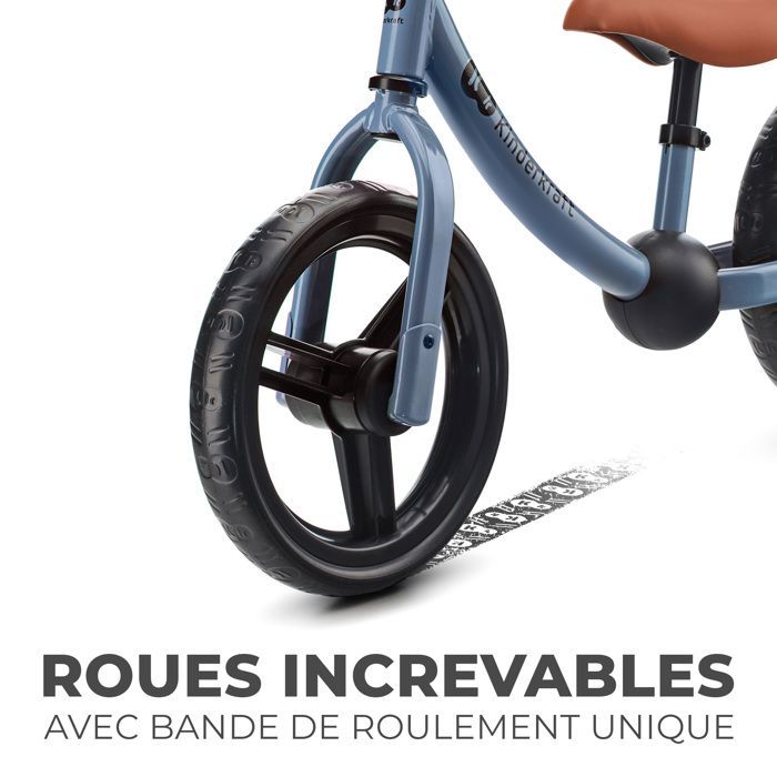 Draisienne Bébé Kinderkraft 2WAY NEXT, Cadre Bas, Roues en Mousse, Selle Réglable, Légère et Ergonomique, Montage Facile, Bleu