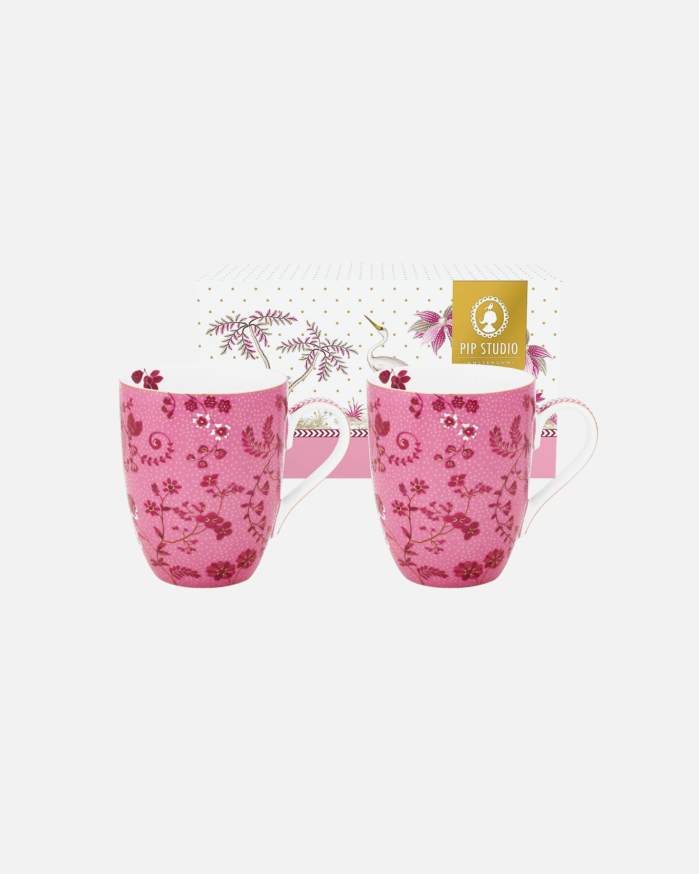 PIP Studio Becher „Jolie Heron“, 2er-Set – 1 Stück