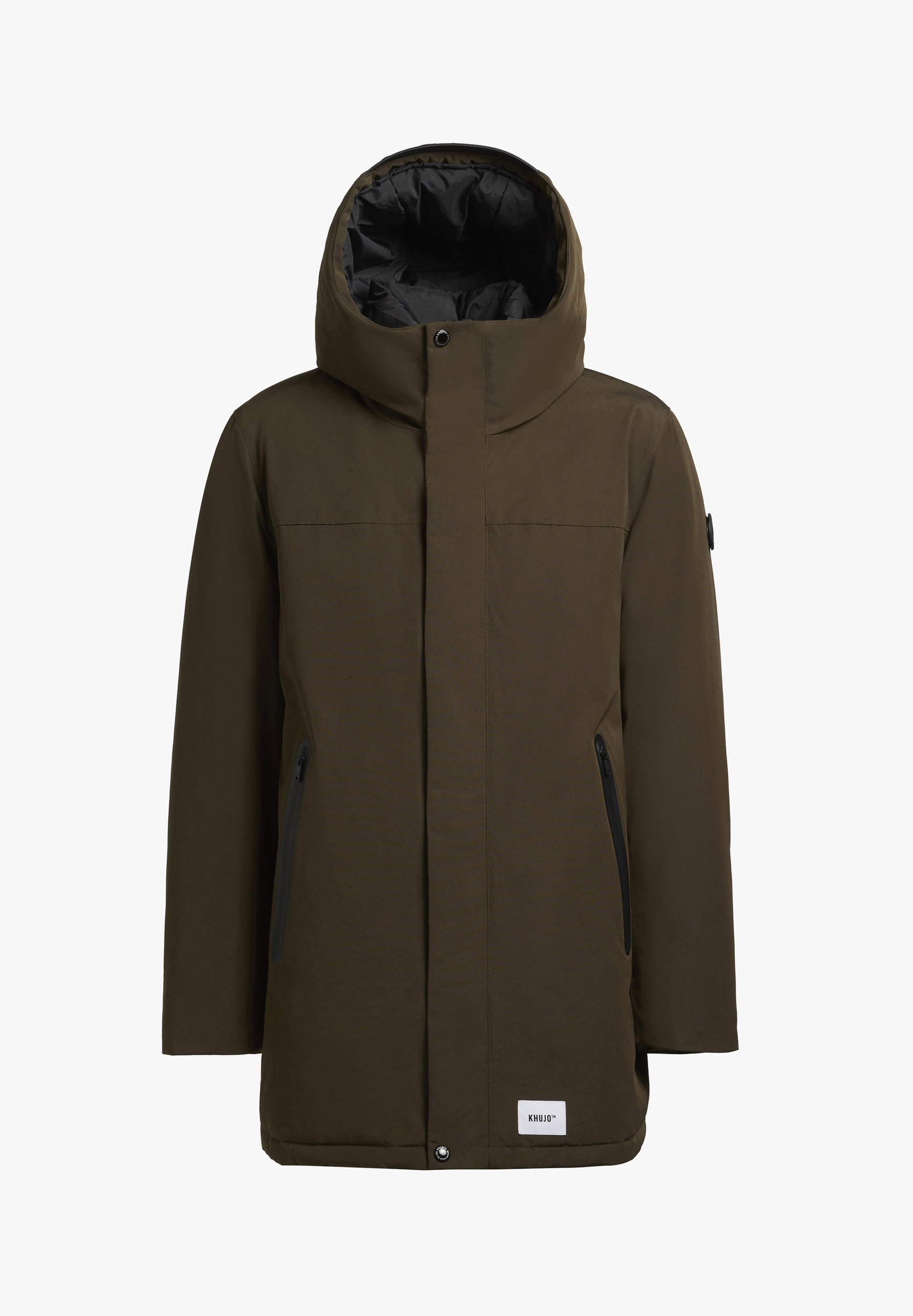khujo KANN - Parka - tmavá oliva