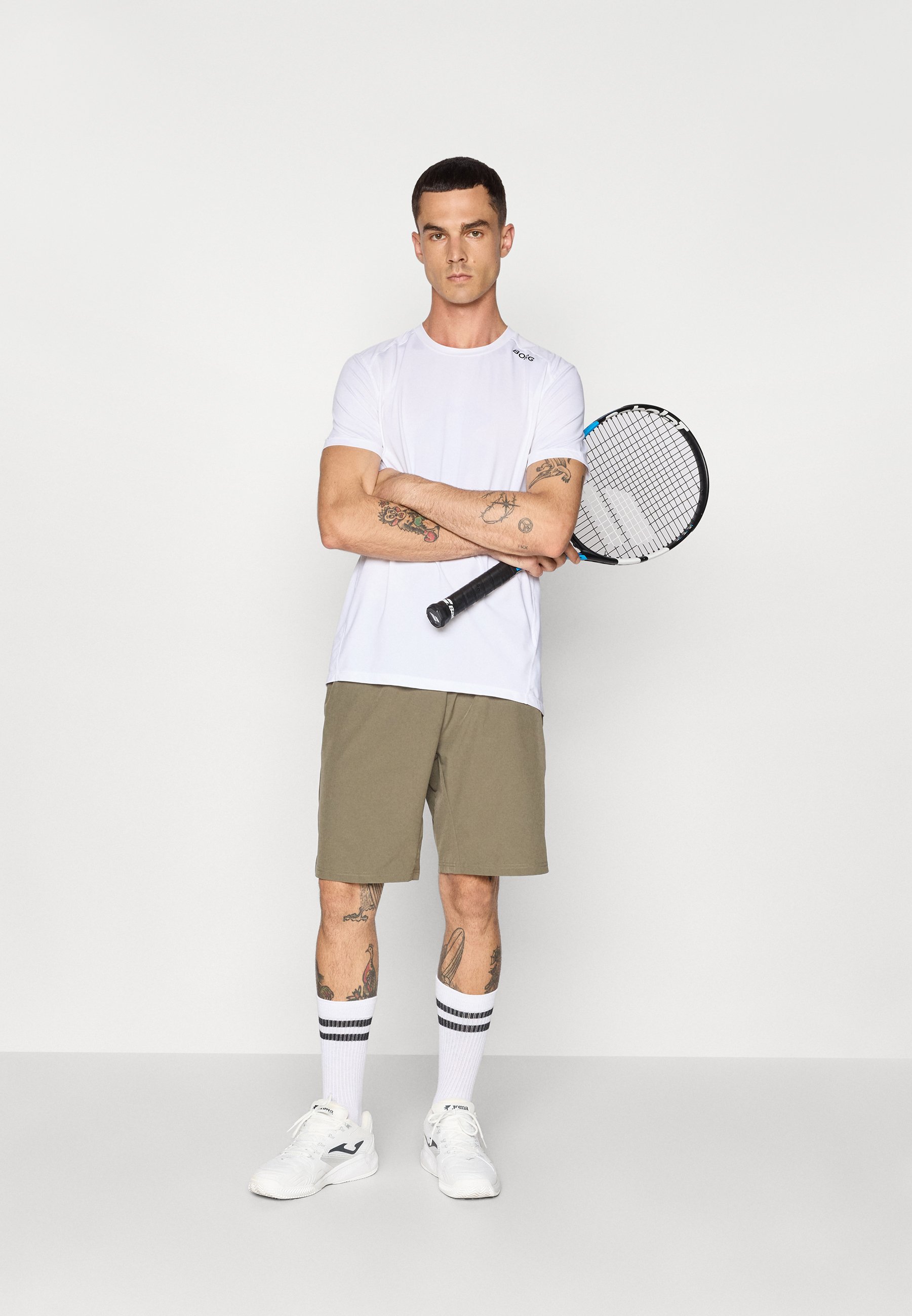 Björn Borg SPORTSHORTS - Sportshorts - stoffige olijfgroen