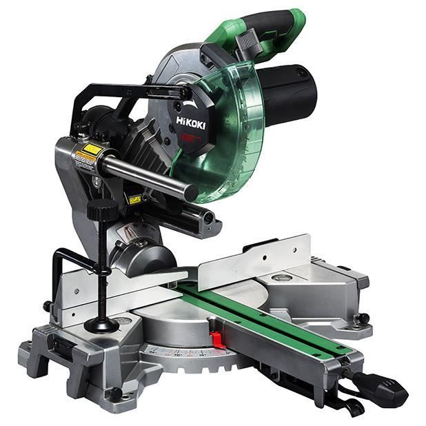 Sierra radial Hikoki C8FSHGWAZ - 1100 W - 216 mm - Láser - Corte a inglete - Madera
