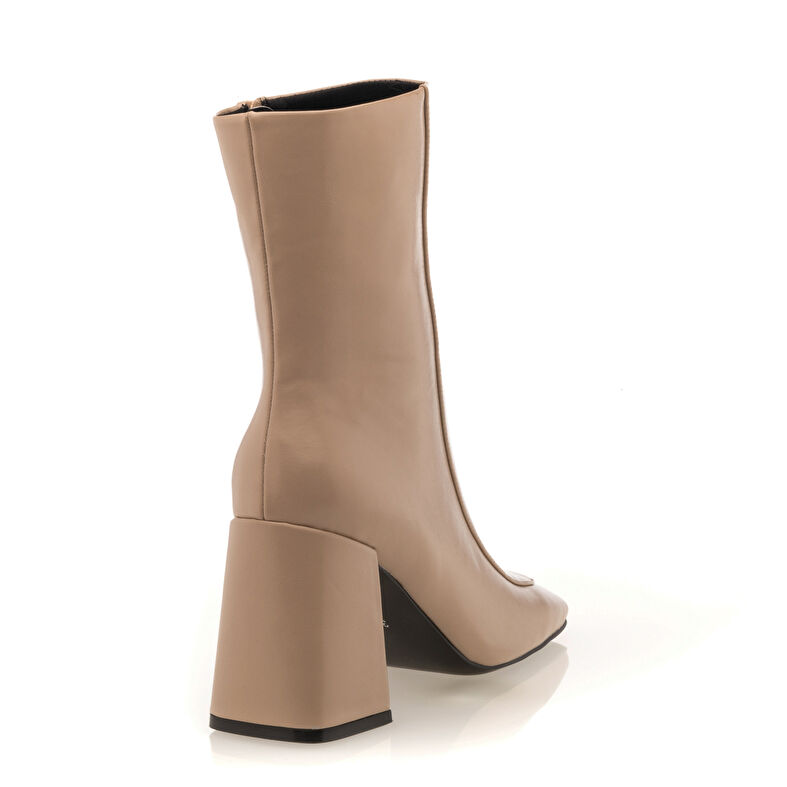 Beige Damenstiefel / Stiefeletten