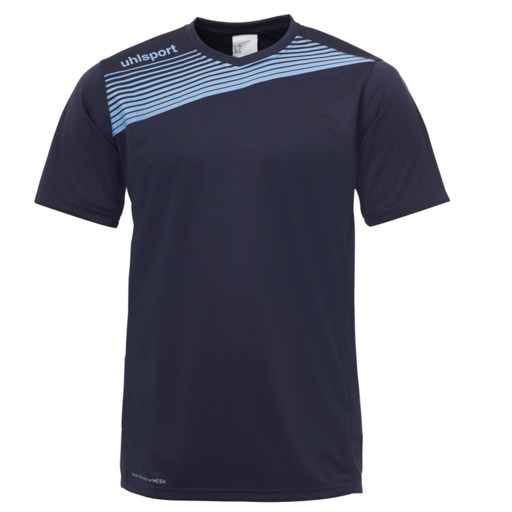  Liga 2.0 Camiseta Mc Azul Marino/celeste Uhlsport