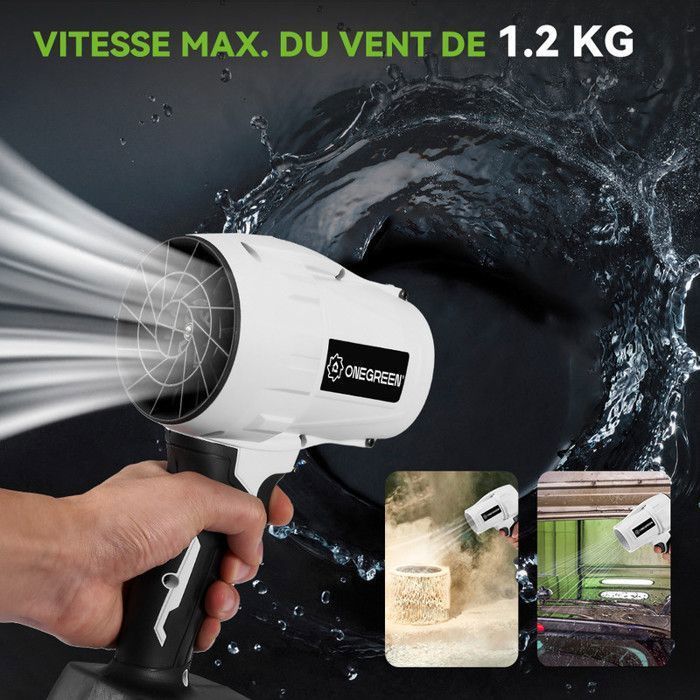 Soffiatore senza fili - ONEVAN - ONEVAN - 21V - 900W - Motore senza spazzole