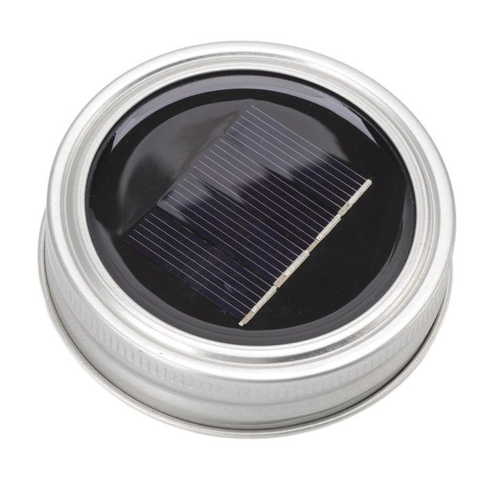 Couvercle de Pot Solaire 20 LED 6.6ft, Guirlande Fée Sans Flamme pour Pot Standard