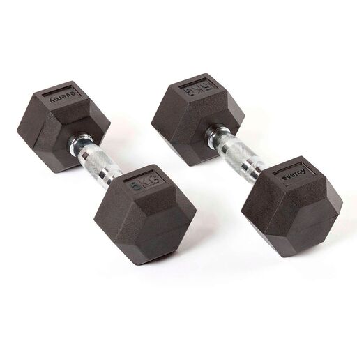 Evergy 5 kg sešstūra hanteles (pāris)