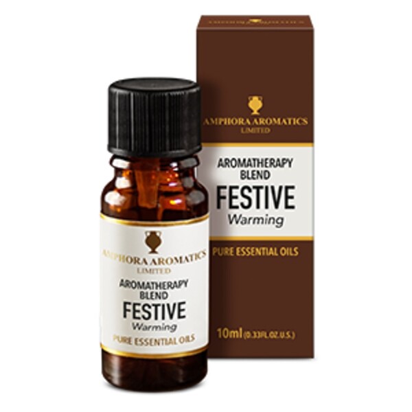 Amphora Aromatics Mistura de Aromaterapia Festiva Aquecedora 10ml | Saúde | Superdrug