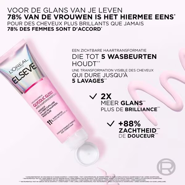 L'Oréal Paris Elseve regenerator za sjaj kose s glikolnom kiselinom 150 ml