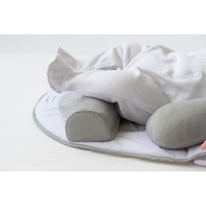 Capazo para bebé TINEO - Cuña para bebé - Plano inclinado de 10° - Ajustable - Desmontable - 0-3 meses - Soporte para la cabeza del bebé - 58x40cm