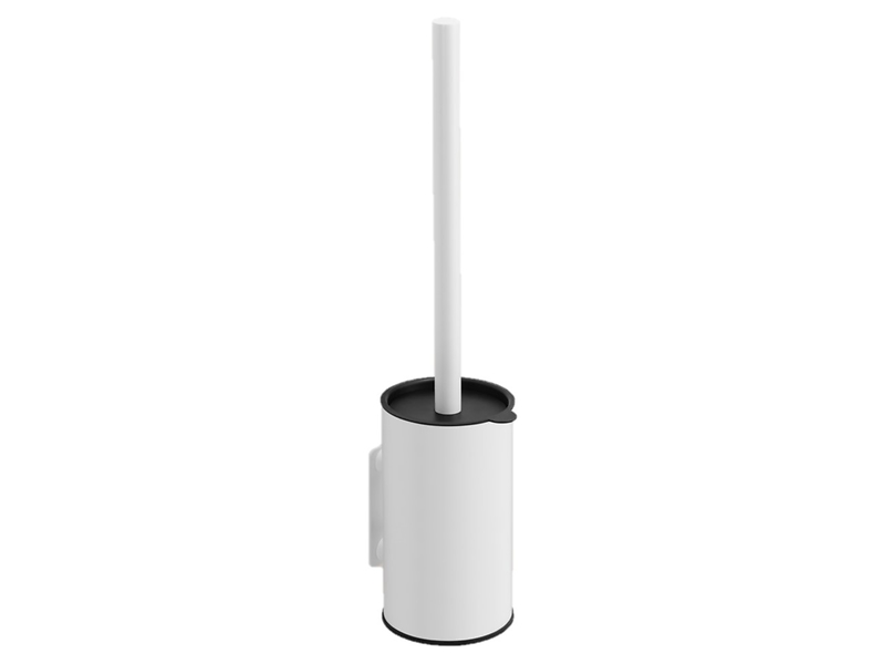 Szczotka do WC stalowa wisząca 38,5 cm biała