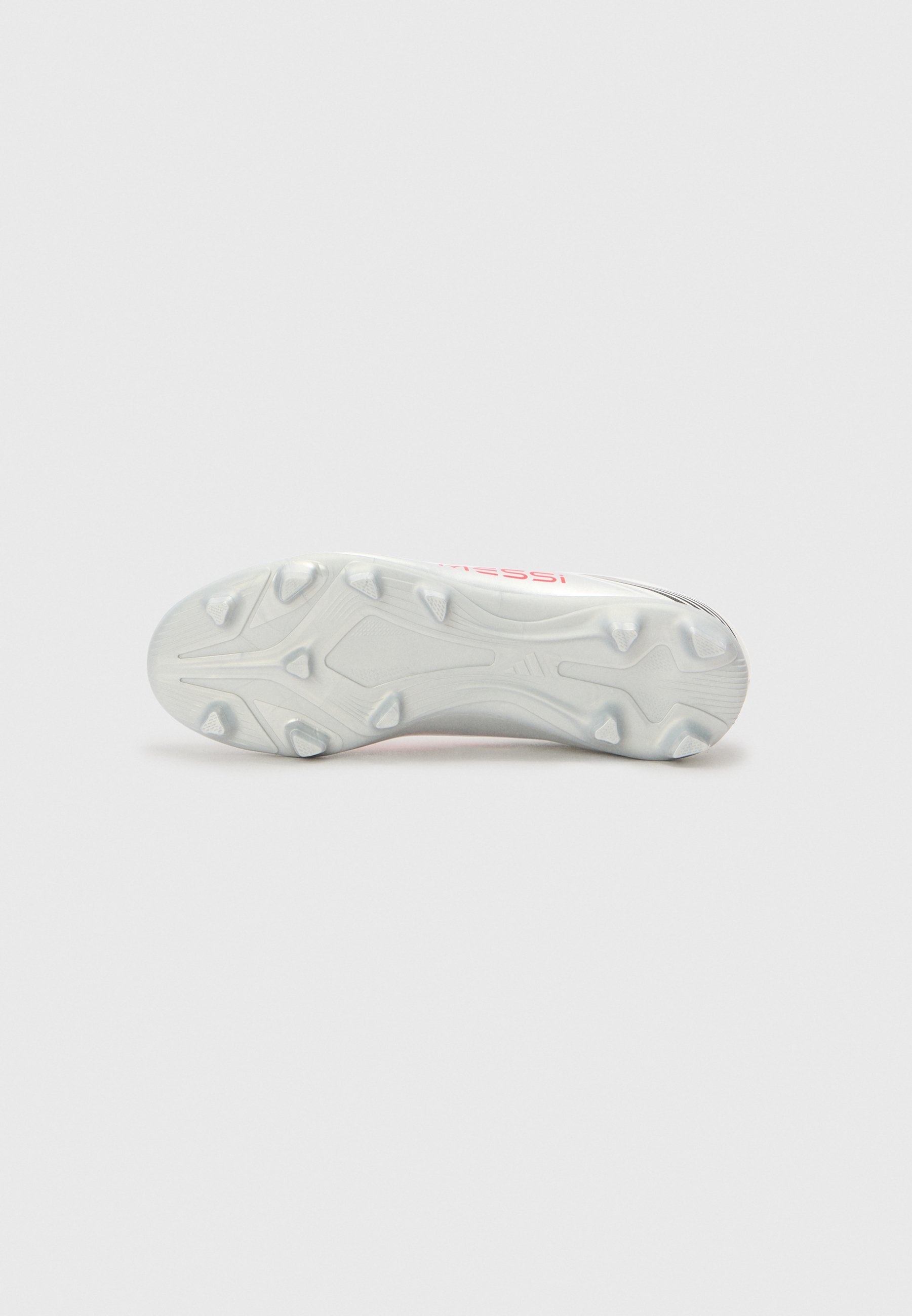 adidas Performance F50 MESSI UNISEX - Voetbalschoenen voor stevige ondergrond - wit/helder rood/zilverkleurig