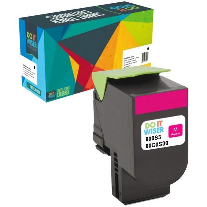 Do it Wiser Cartouches de Toner XL Compatibles pour Lexmark CX310n CX410e CX510de CX410de CX410dte CX510dew CX510dhe CX510dthe CX