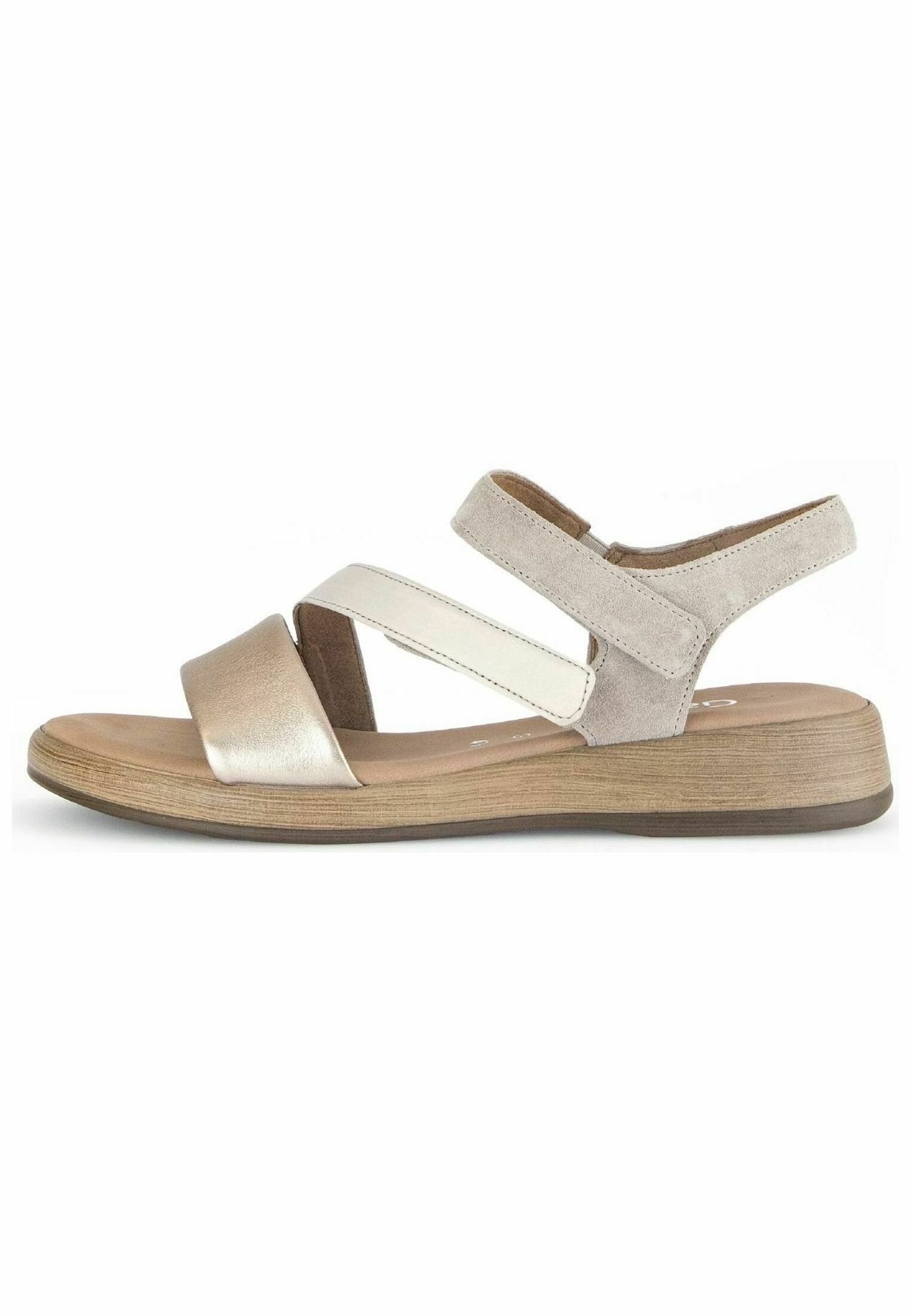 Gabor wedge sandalen - beige