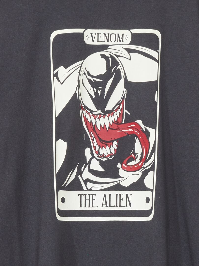 Conjunto de pijama comprido Venom - Preto