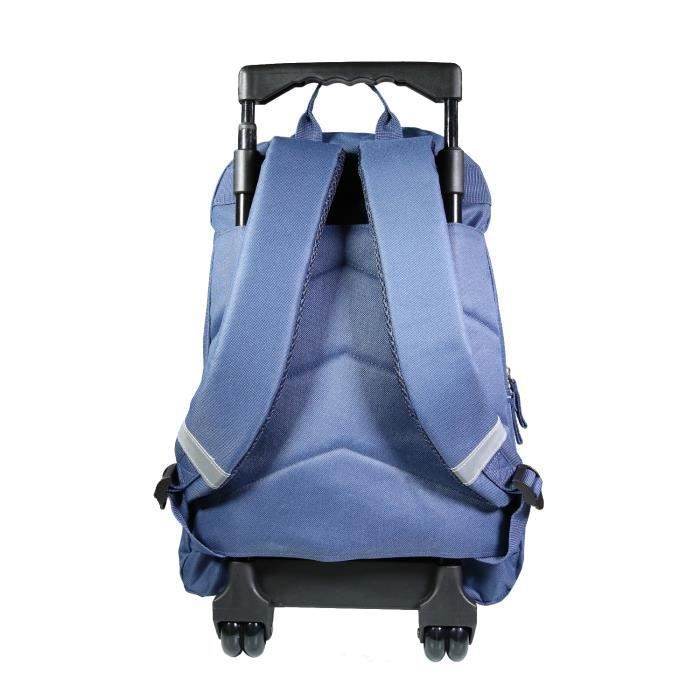Mochila con ruedas BAGTROTTER Lili Lou 3 Gatos Azul