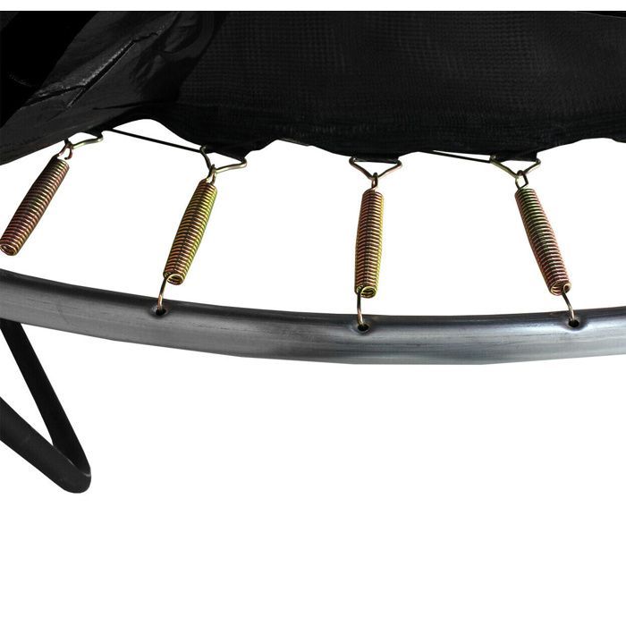 Cama elástica Aga SPORT EXCLUSIVE de 305 cm, color negro + red de seguridad + escalera