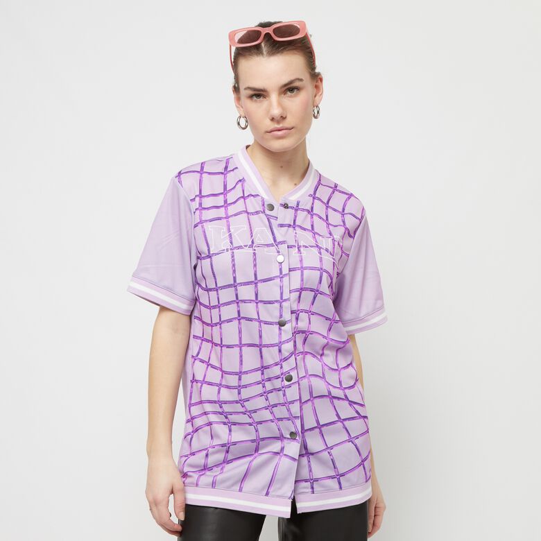 Honkbalshirt met varsity-strepen