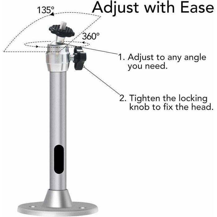 Soporte de techo para proyector, capacidad de carga de 3 kg, rotación de 360°, ángulo de inclinación de 90°, soporte para proyector