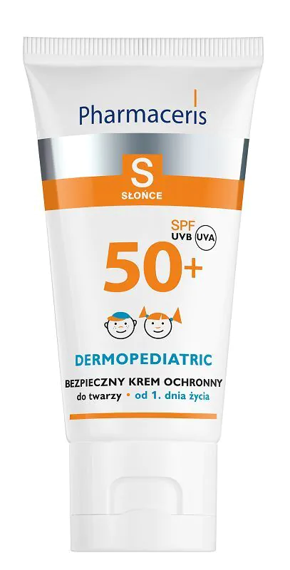 Pharmaceris S Bezpieczny krem ochronny do twarzy dla dzieci SPF50+