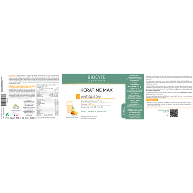 Biocyte Keratin Powder Fruit Flavor Keratine Max 240g 240g
