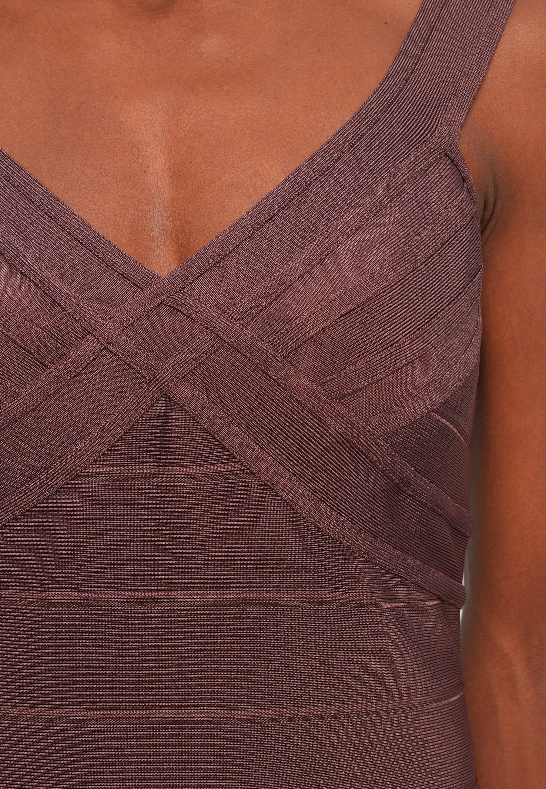 Hervé Léger RACHEL KLEID - Cocktailkleid / Partykleid - braun