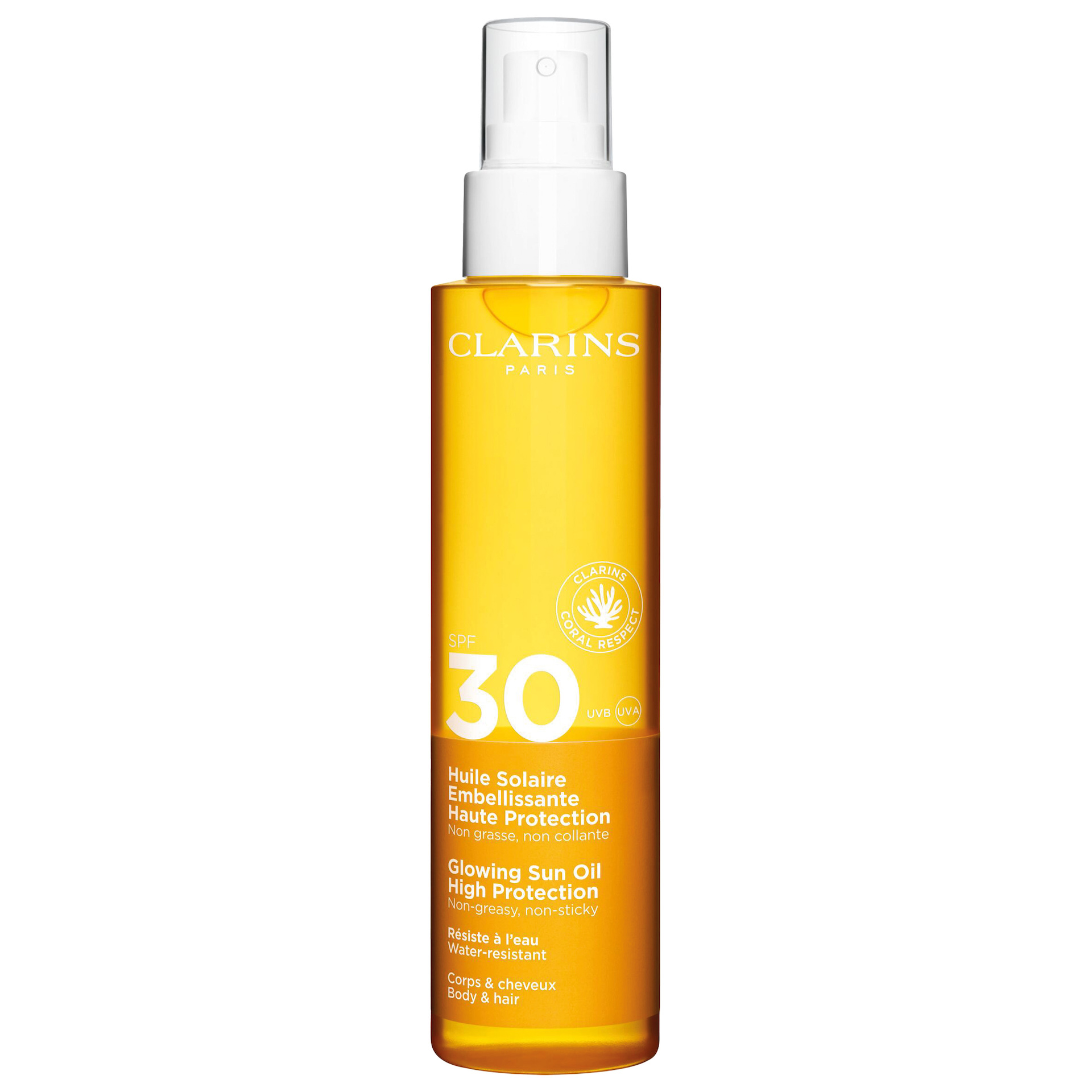 Ulje za sunčanje s visokom zaštitom SPF30 za tijelo i kosu 150 ml - Clarins