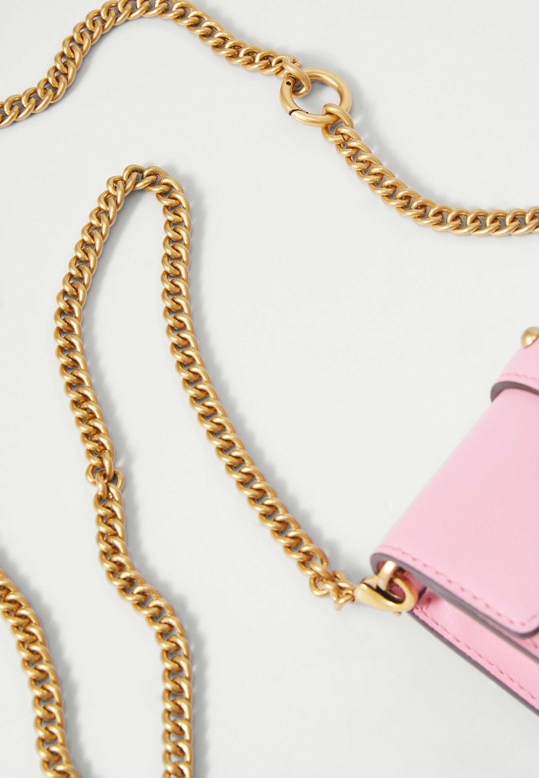Pinko LOVE ONE MICRO - Crossbodytas - rosa rossore/antiek goudkleurig