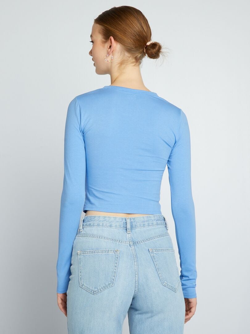 Korte T-shirt - BLAUW