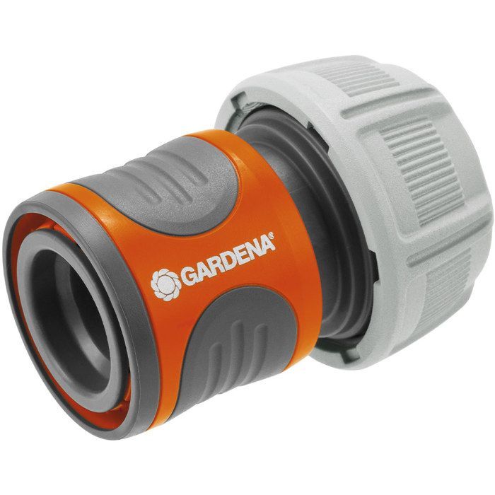 Connettore rapido per tubo GARDENA - Adatto per tubi di diametro 19 mm - Attacco con 1 clic - Impugnatura ergonomica