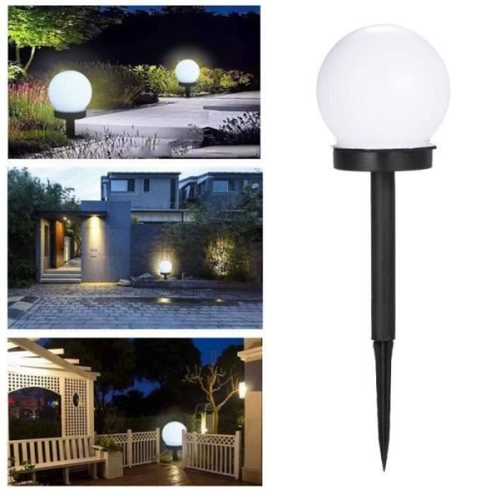 Vloerlamp voor buiten - LECHEO - Solar tuinlamp - 2 stuks - LED-verlichting - Werkt op zonne-energie