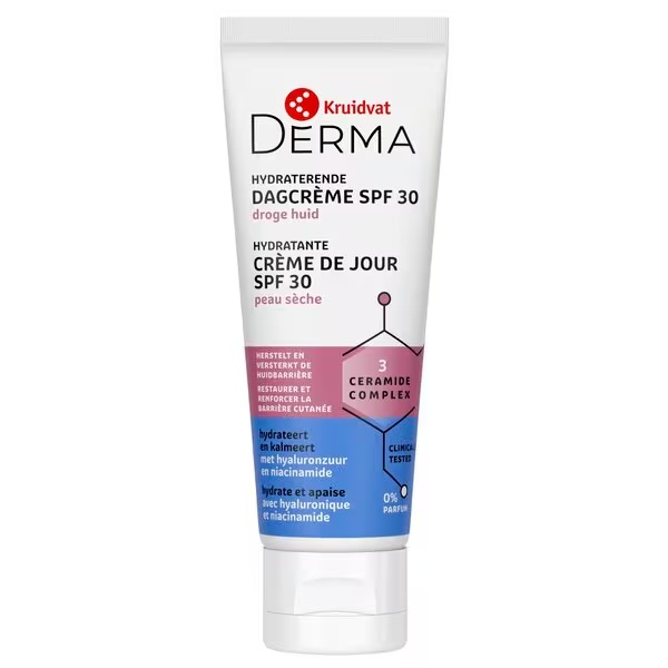 Kruidvat Derma vlažilna dnevna krema SPF30 50 ml