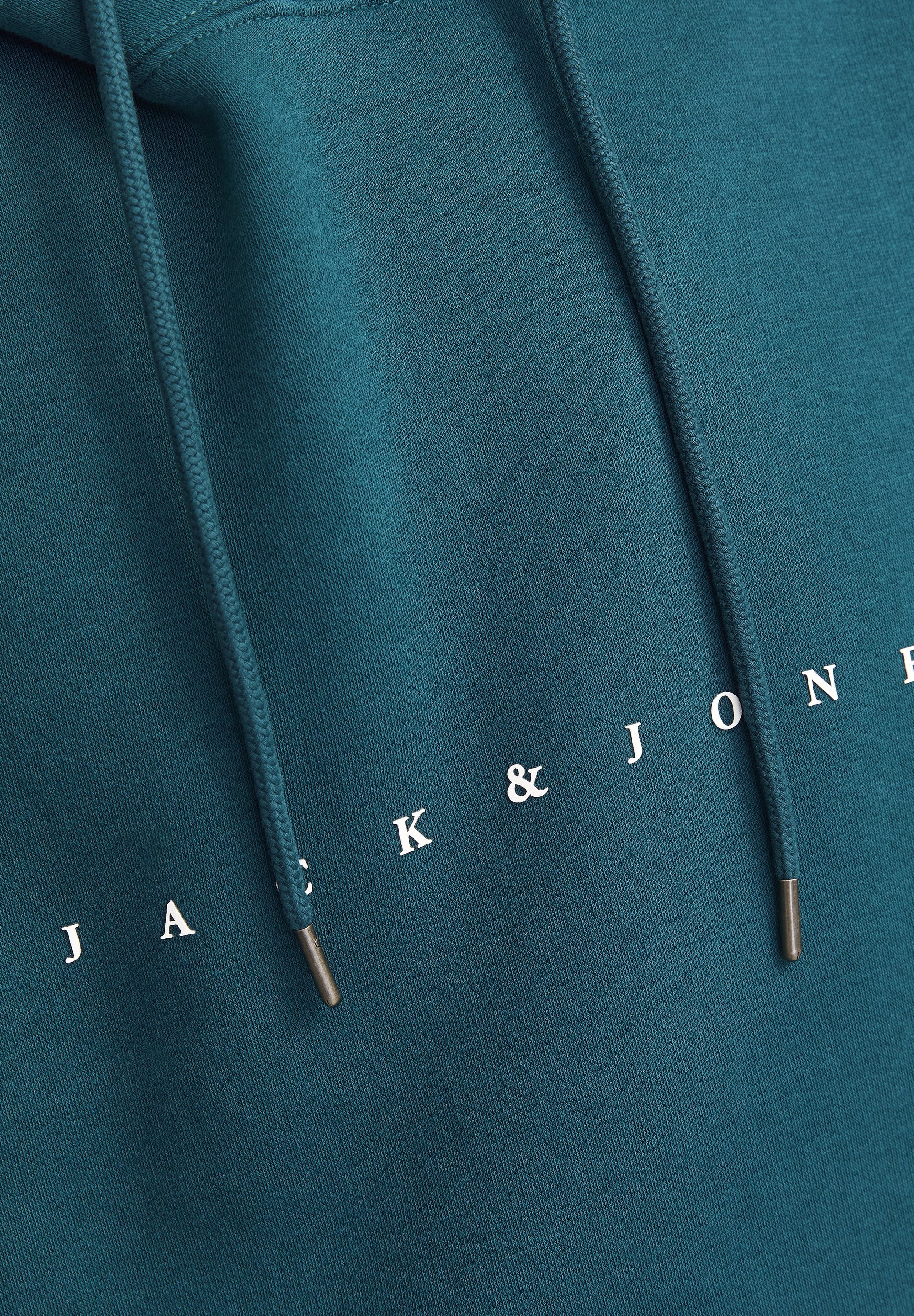 Jack & Jones JJESTAR HOOD - Majica s kapuljačom - tamnozelena