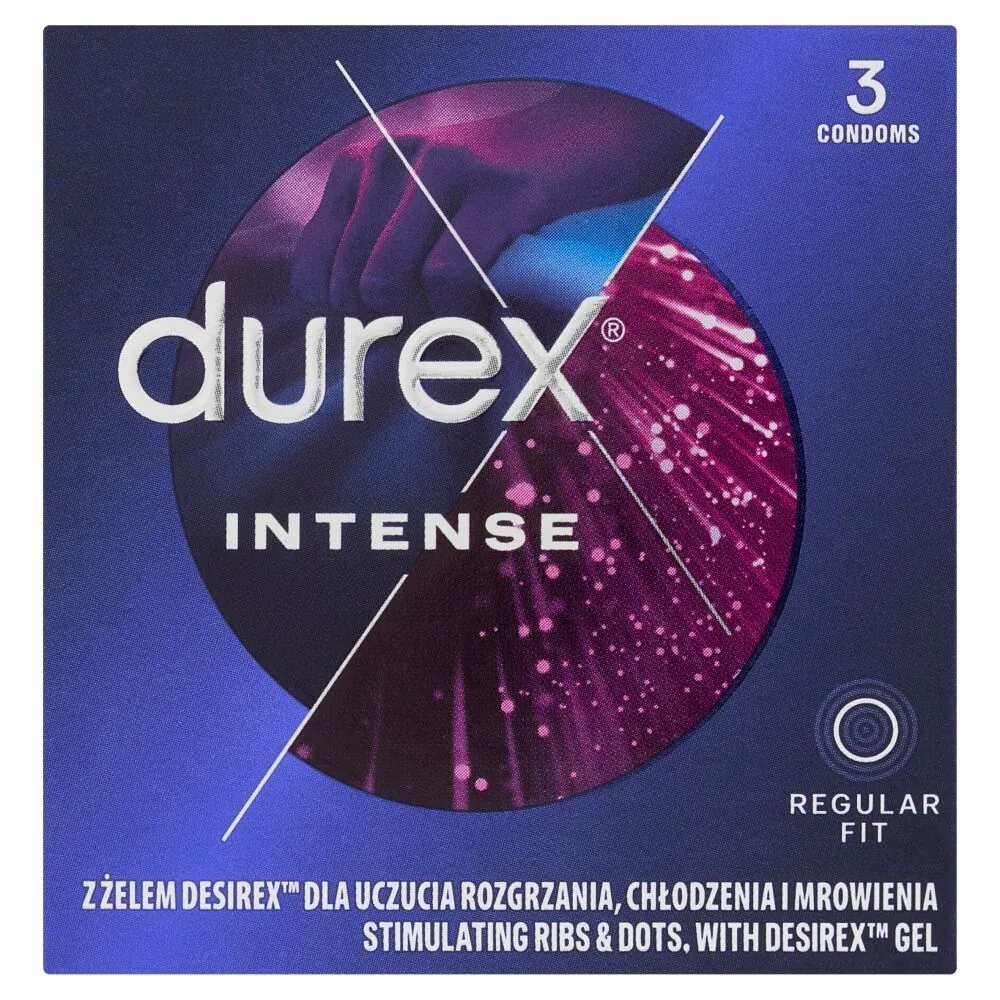 Durex Intense Prezerwatywy, 3 szt.