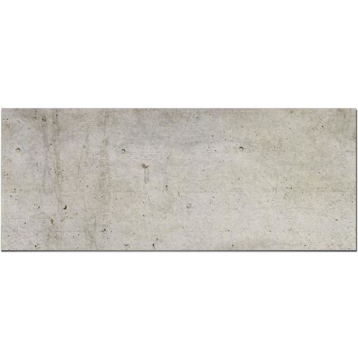 Panel antisalpicaduras adhesivo Panorama para cocina, gris cemento, 60x300 cm - Panel antisalpicaduras adhesivo para cocina - Protector de pared para cocina
